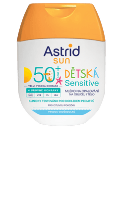 Astrid SUN Dětské mléko na opalování Sensitive OF 50+