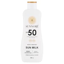 Sunnoré Opalovací voděodolné mléko s ochranným faktorem UVA a UVB SPF 50 200ml