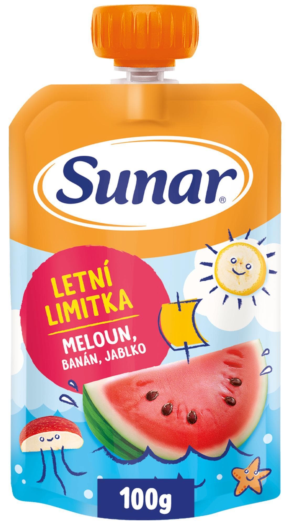 Sunar Kapsička jablko, banán, vodní meloun