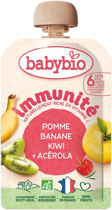 Babybio BIO Kapsička immunité jablko, banán, kiwi a acerola