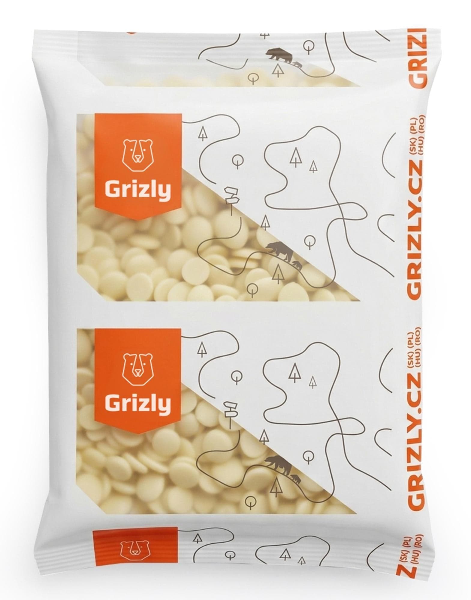 Grizly Čoko pecičky Bílá čokoláda 25%