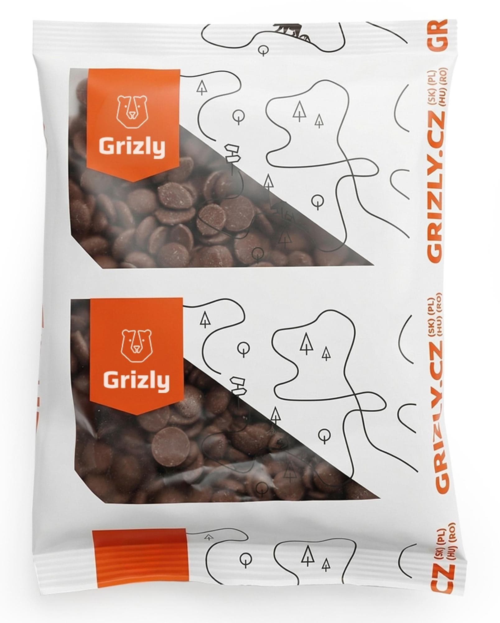 Grizly Čoko pecičky Mléčná čokoláda 30%