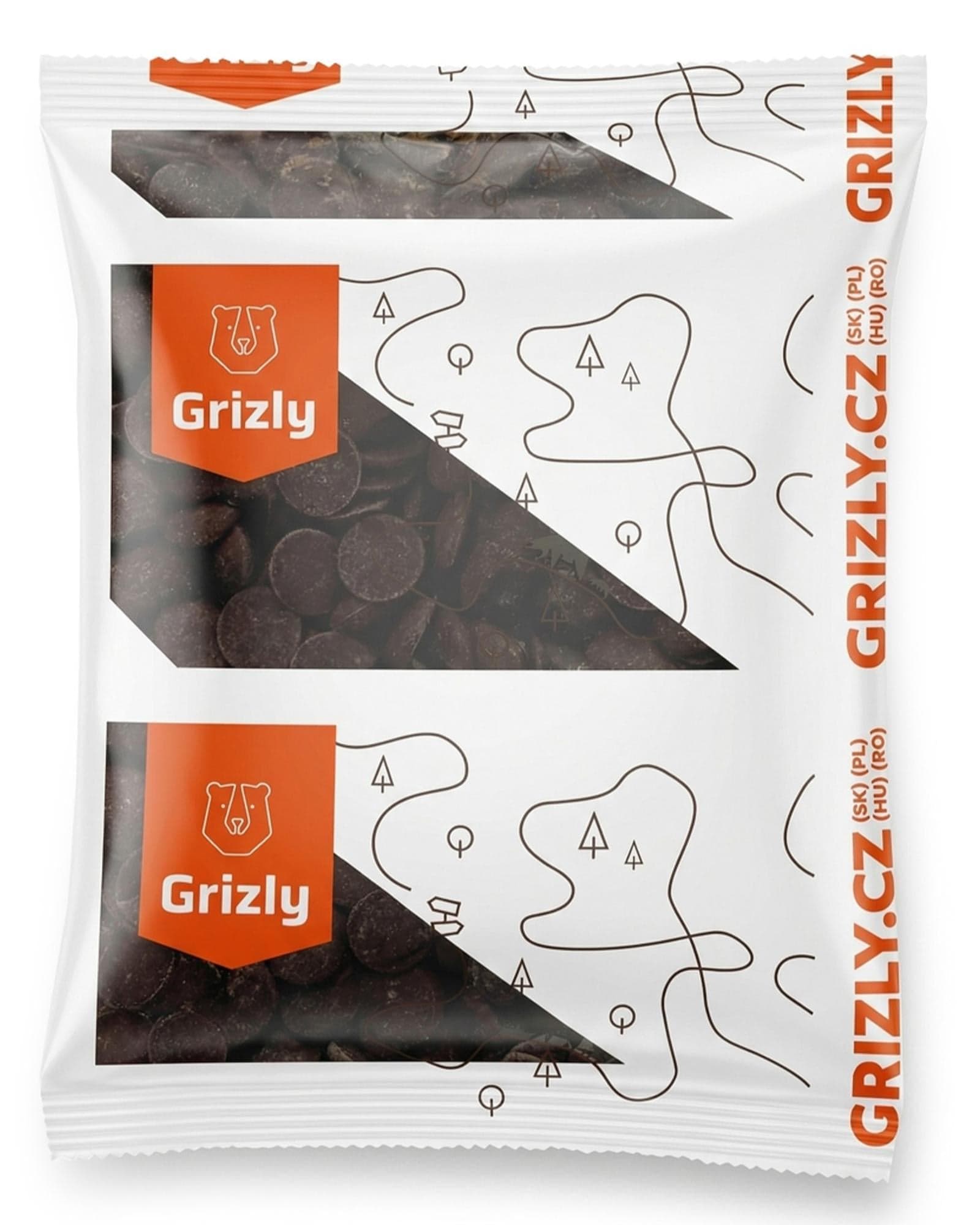Grizly Čoko pecičky Hořká čokoláda 60%