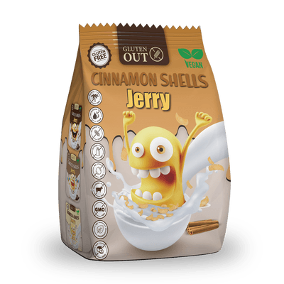 JERRY Snídaňové mušličky skořicové, bez lepku