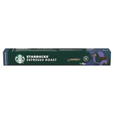 STARBUCKS ESPRESSO ROAST by NESPRESSO Dark roast kávové kapsle, 10 kapslí v balení