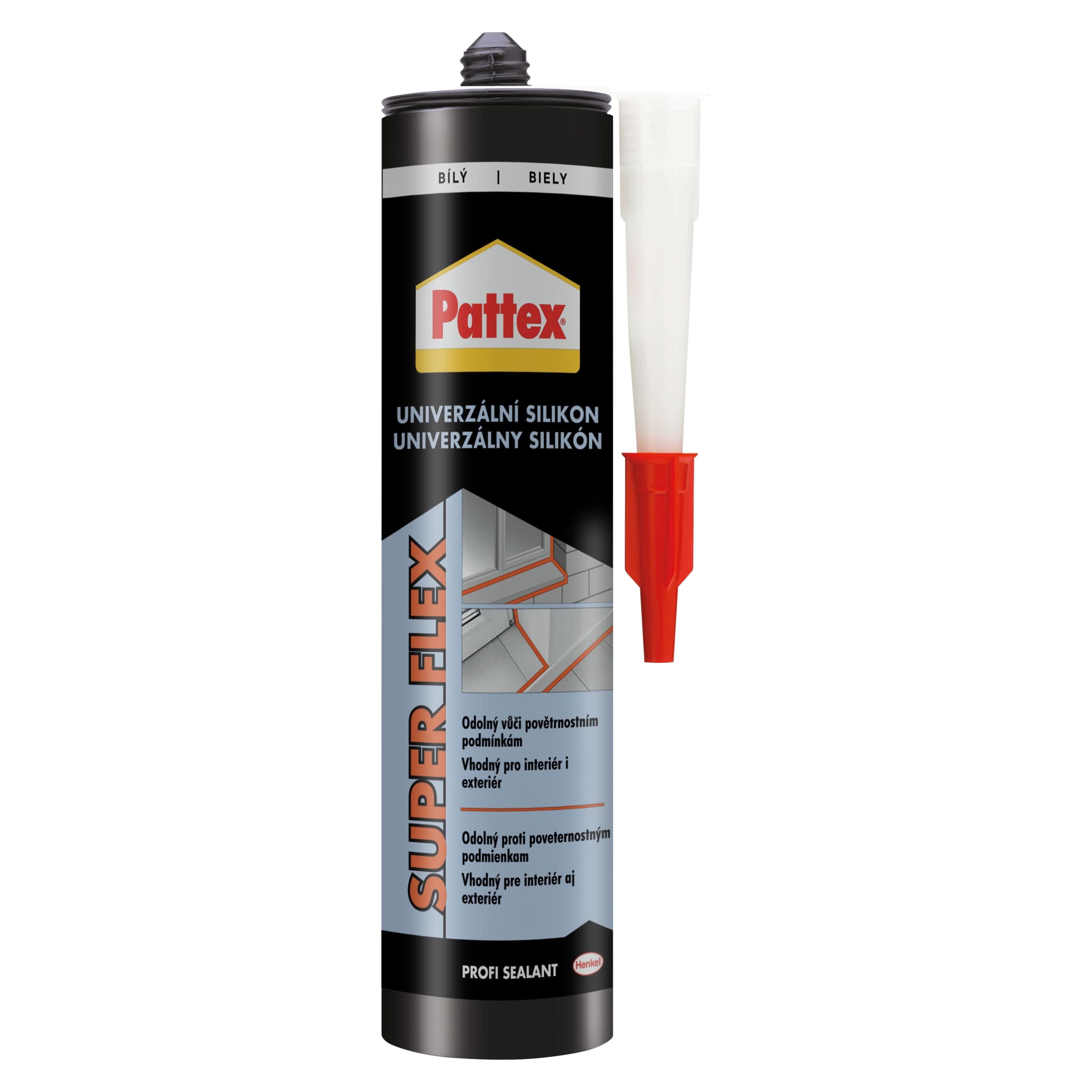 Pattex Univerzální silikon, bílý, 280 ml