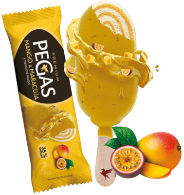 Pegas Premium Mango & Marakuja v mangové polevě
