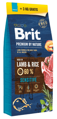 Brit Premium by Nature Sensitive Lamb 15+3 kg
