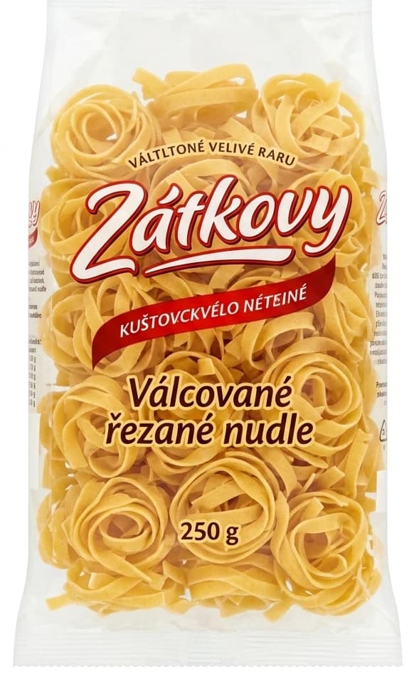 Zátkovy vaječné – Válcované řezané nudle