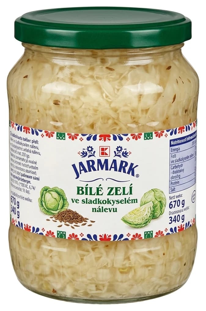 Zelí ve sladkokyselém nálevu