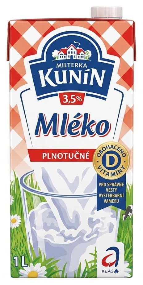 Kunín mléko s vitamínem D plnotučné