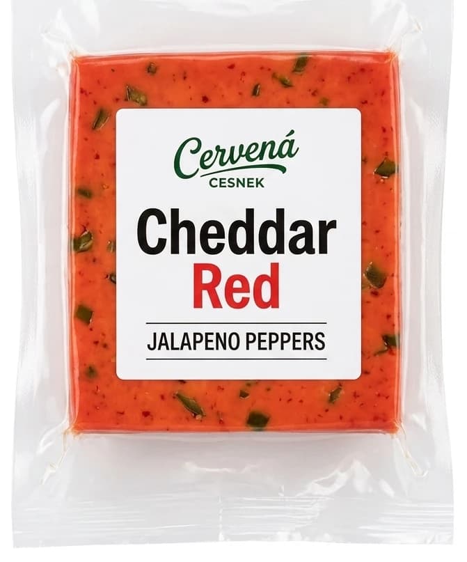Cheddar Red Jalapenjo bloček polotvrdý sýr