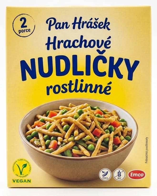 Pan Hrášek Rostlinné pokrmy různé druhy