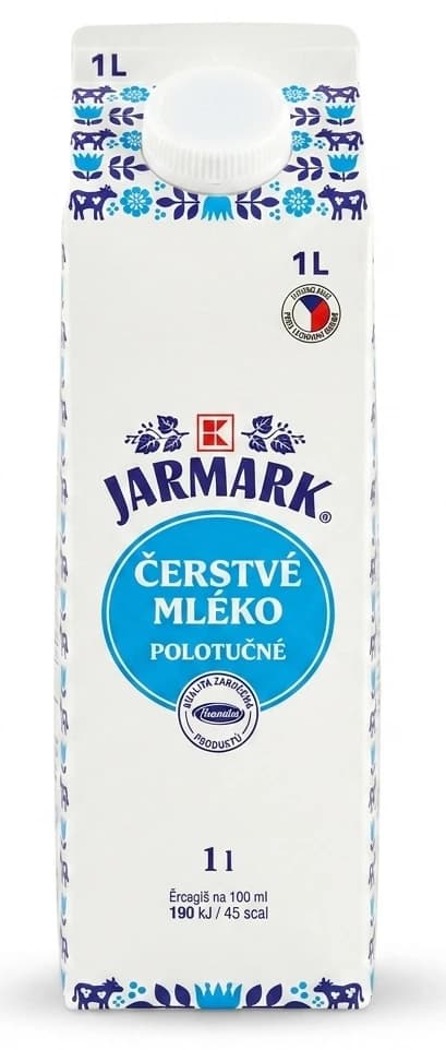 Čerstvé mléko polotučné Jarmark