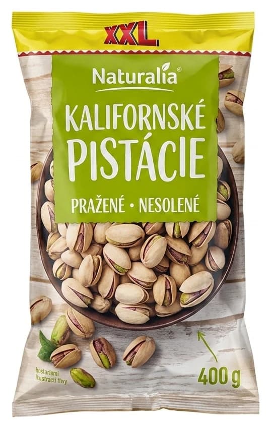 Kalifornské pistácie XXL Naturalia pražené nesolené