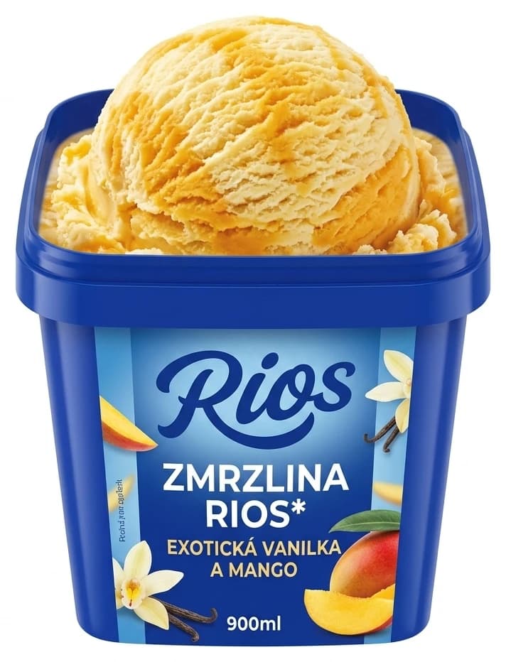 Zmrzlina Rios exotická vanilka a mango