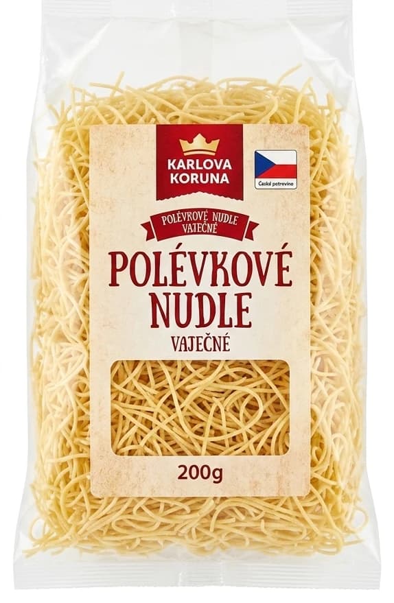 Polévkové nudle vaječné Koruna