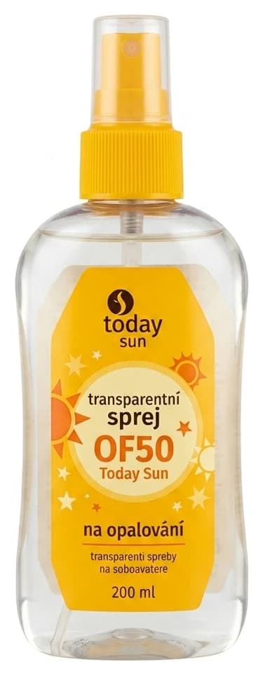 Transparentní sprej na opalování OF50 Today Sun
