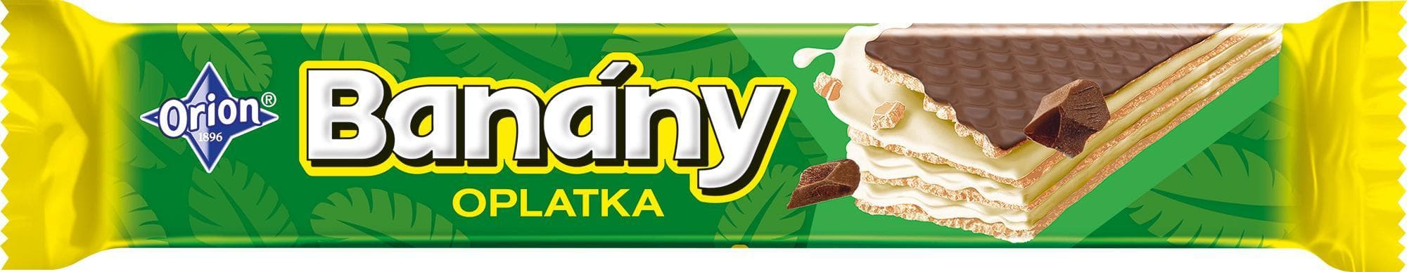 Orion Banány oplatka s mléčnou polevou