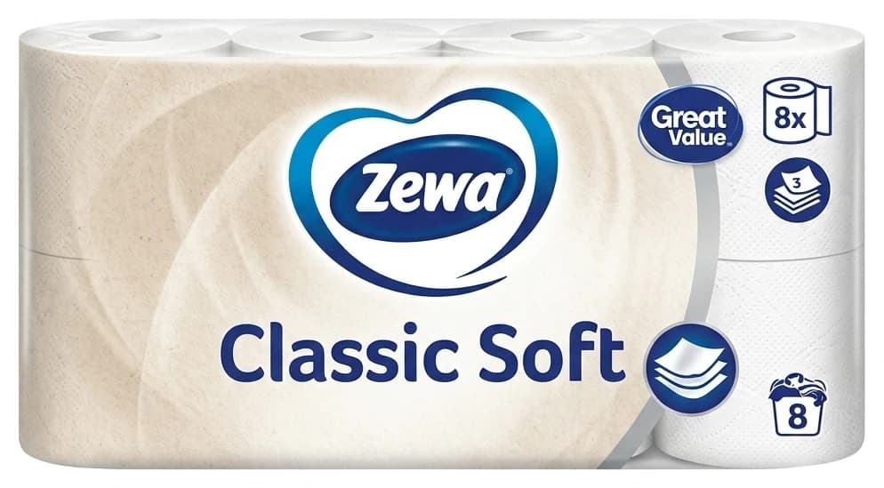Toaletní papír Classic Soft Zewa 3vrstvý