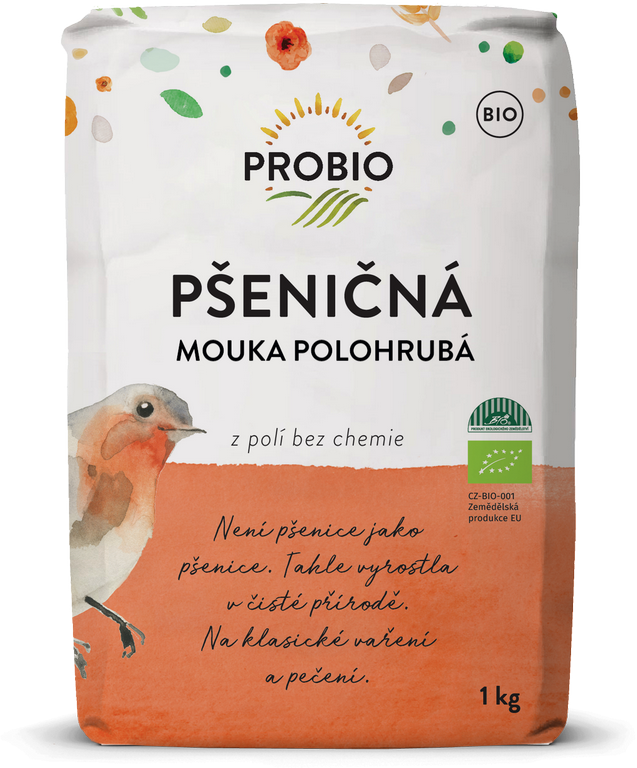 Probio BIO Pšeničná mouka bílá polohrubá