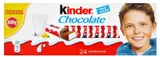 Kinder Chocolate tyčinky z mléčné čokolády s mléčnou náplní