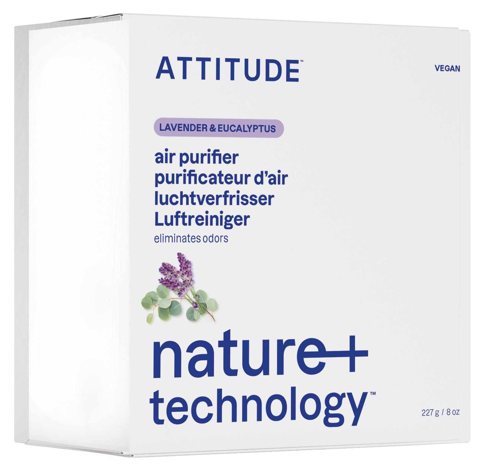 Attitude Nature+ přírodní čistící osvěžovač vzduchu, levandule a eukalyptus
