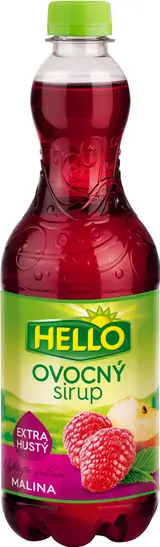 Hello extra hustý ovocný sirup malina