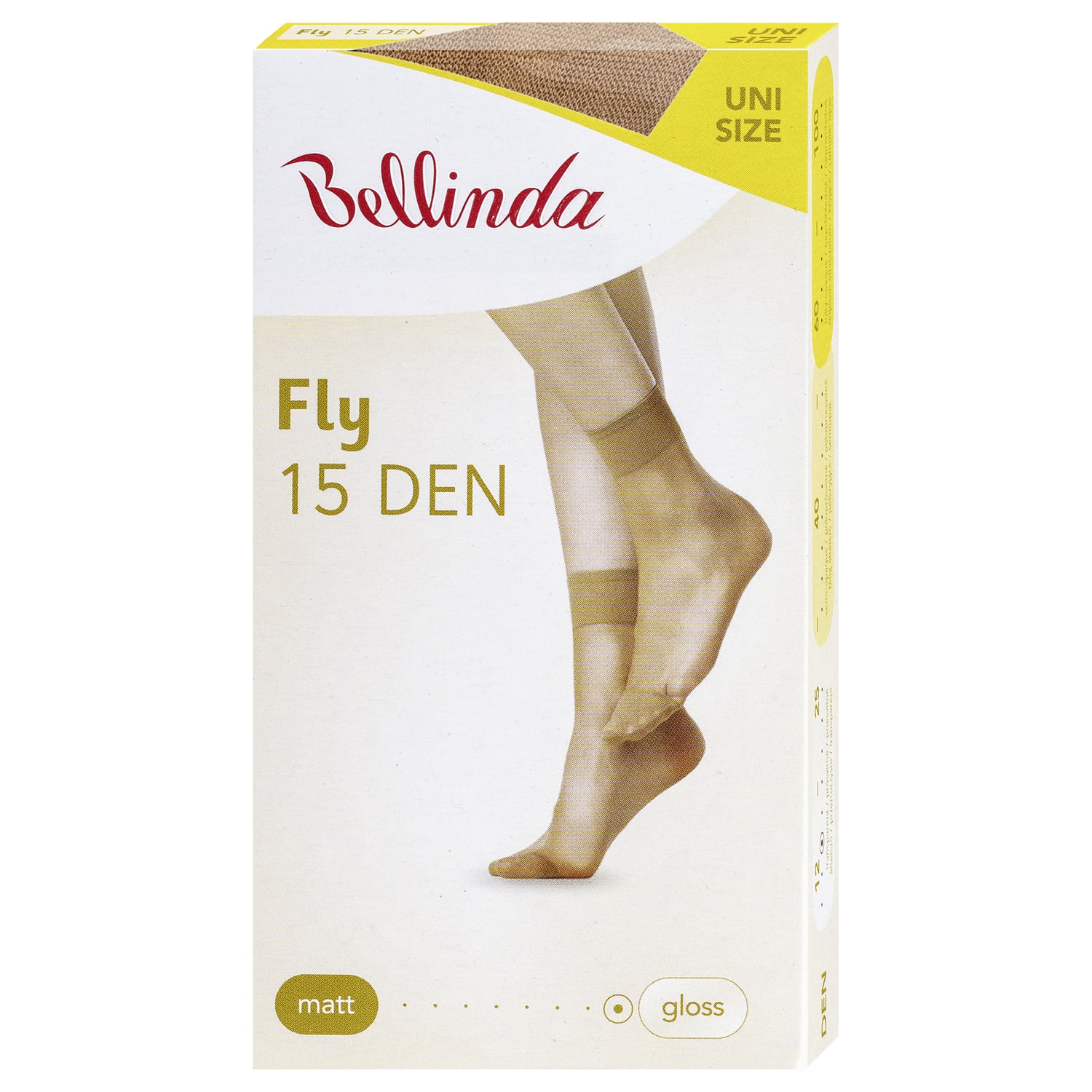 Bellinda Silonkové ponožky FLY 15, tělové, vel. UNI