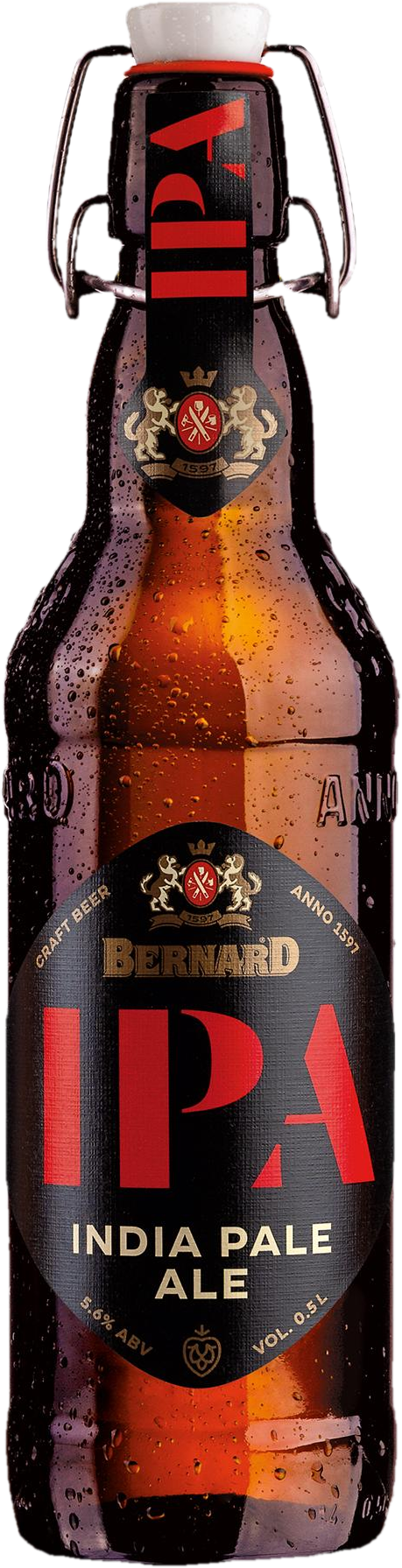 Bernard IPA svrchně kvašené světlé pivo