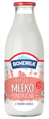 Bohemilk Čerstvé mléko ve skle plnotučné 3,5%