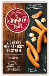 Ponnath Vídeňské minipárečky se sýrem