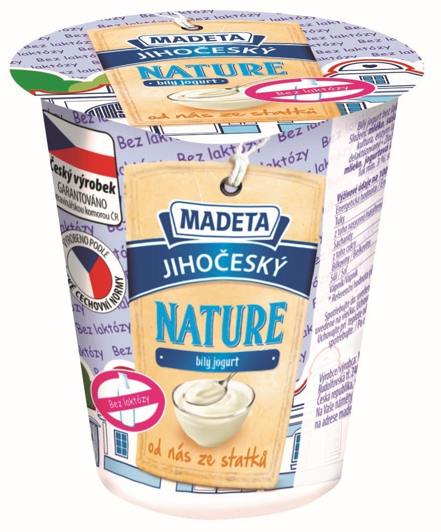 Madeta Jihočeský Nature jogurt bezlaktozový