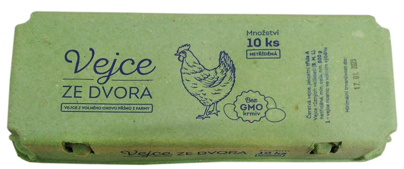 Farmářská Vejce ze dvora z volného chovu