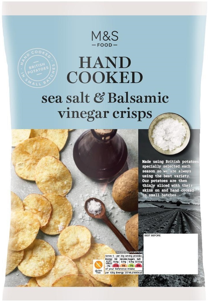 Marks & Spencer Brambůrky s příchutí balzamikového octa a mořské soli