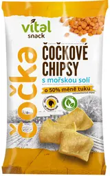 Vital Snack Čočkové chipsy s mořskou solí