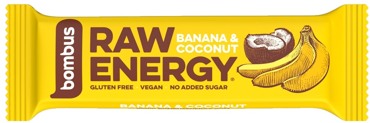 Bombus Raw energy banán & kokos tyčinka