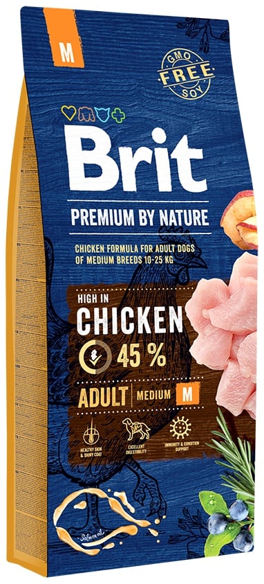 Brit Premium by Nature Adult M Chicken pro psy