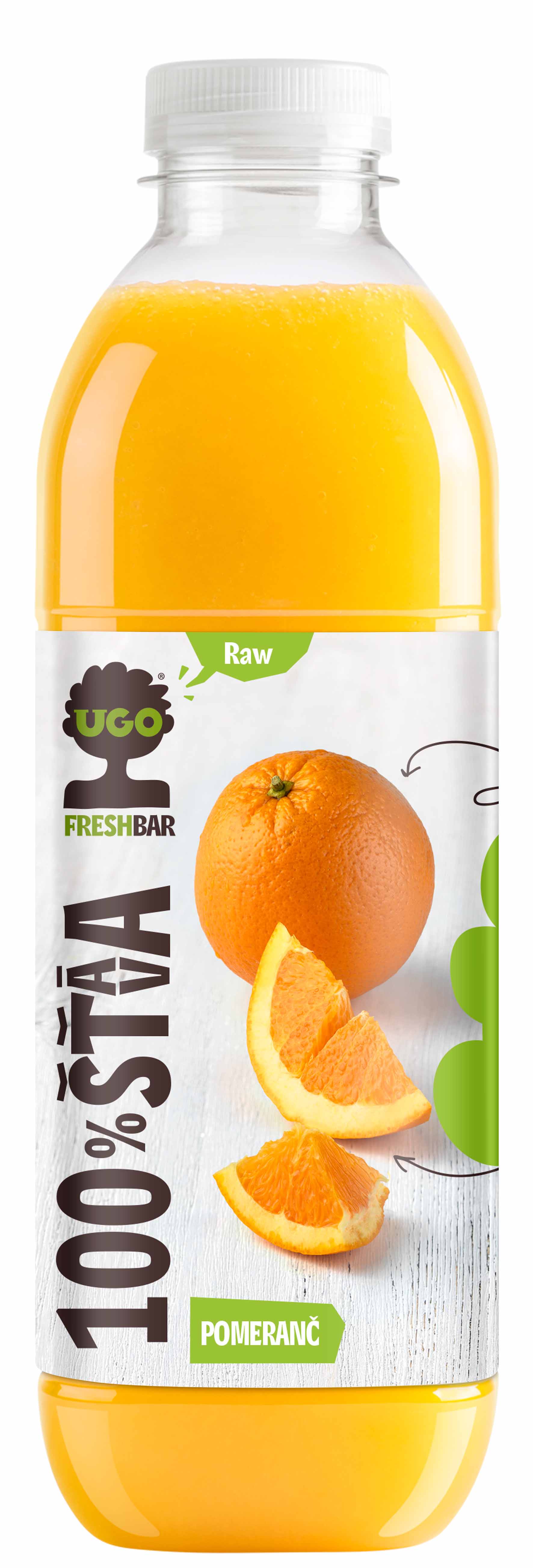 UGO RAW 100% pomeranč