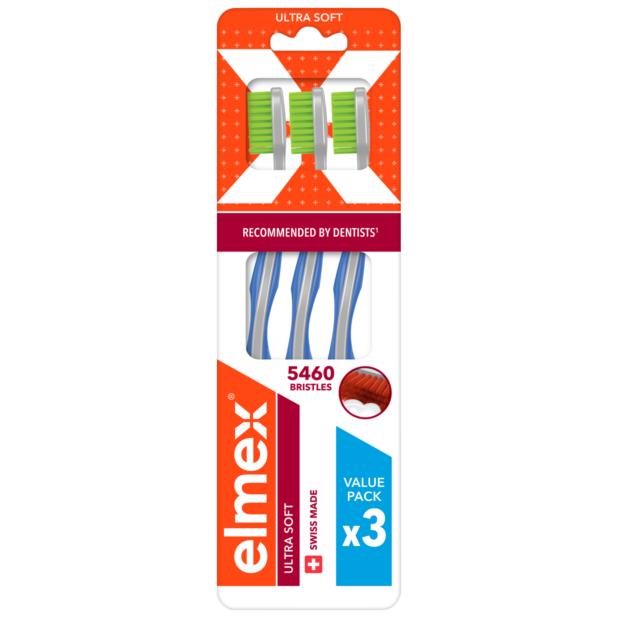 elmex Ultra Soft zubní kartáček měkký multipack 3ks