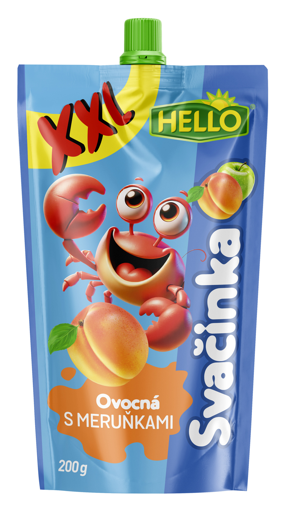 Hello Ovocná svačinka XXL s meruňkami kapsička