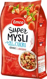 Emco Super mysli Bez přidaného cukru s Jahodami