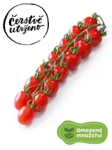 Čerstvě utrženo - Rajčata cherry na větvičce odr. Strabena, střapec