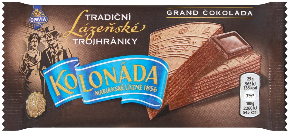 Opavia Kolonáda Tradiční lázeňské trojhránky grand čokoláda