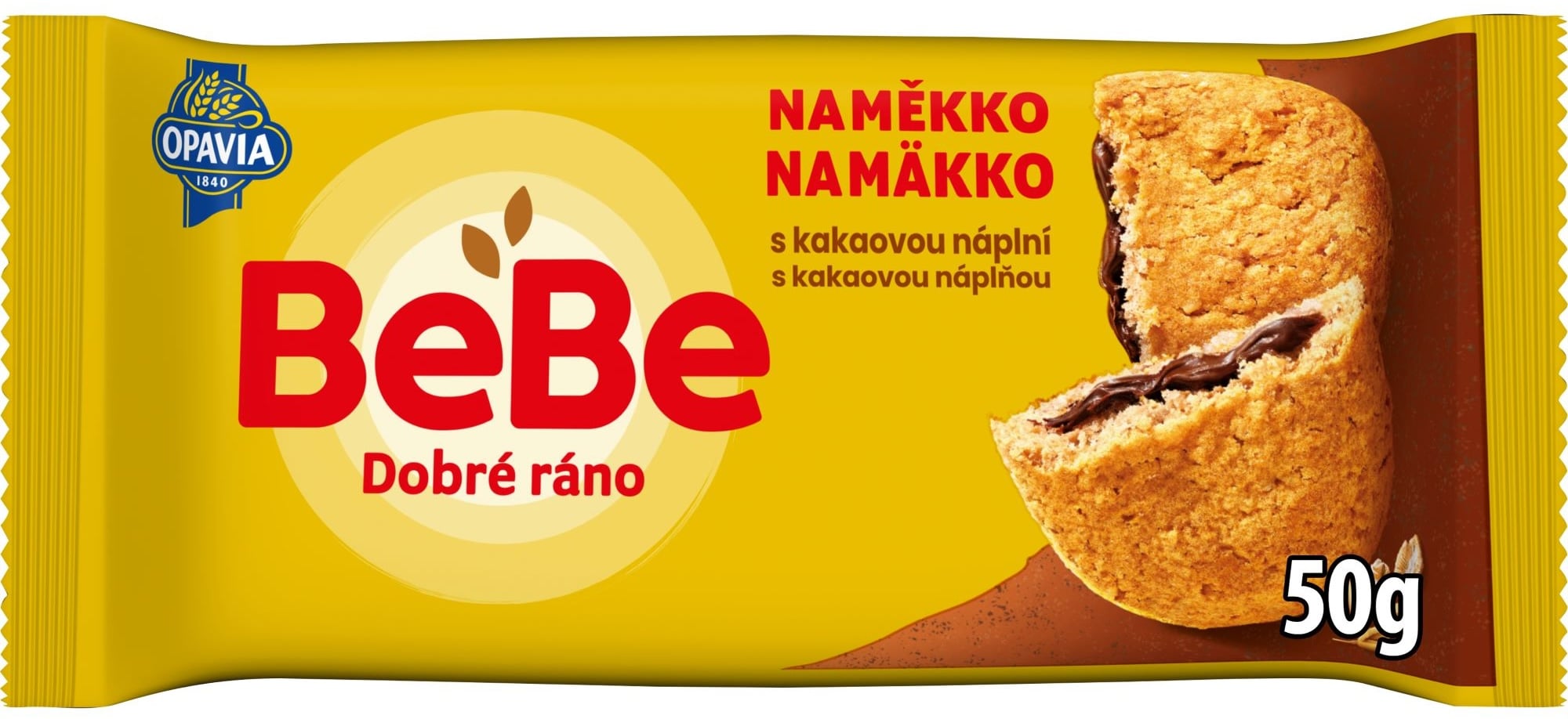 Opavia Cereální bochánek BeBe Dobré Ráno Naměkko kakaová náplň
