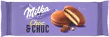 Milka jemné pečivo Choc & choc celomáčené s kakaovou náplní