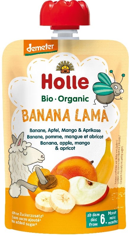Holle BIO Kapsička banán, jablko, mango a meruňka