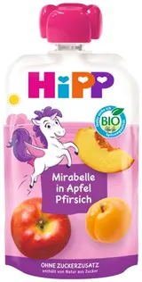 HiPP BIO Kapsička Hippis jablko, broskev a mirabelka