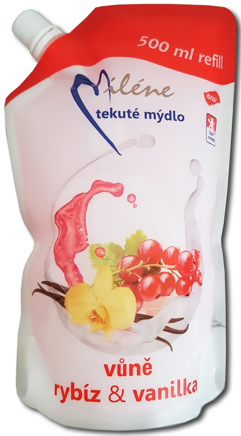 Miléne Rybíz a vanilka tekuté mýdlo náhradní náplň