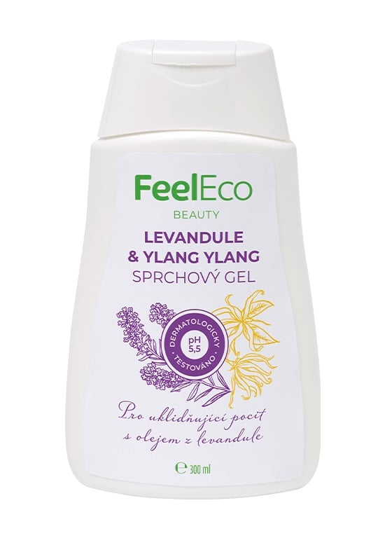 FeelEco Sprchový gel levandule a ylang-ylang